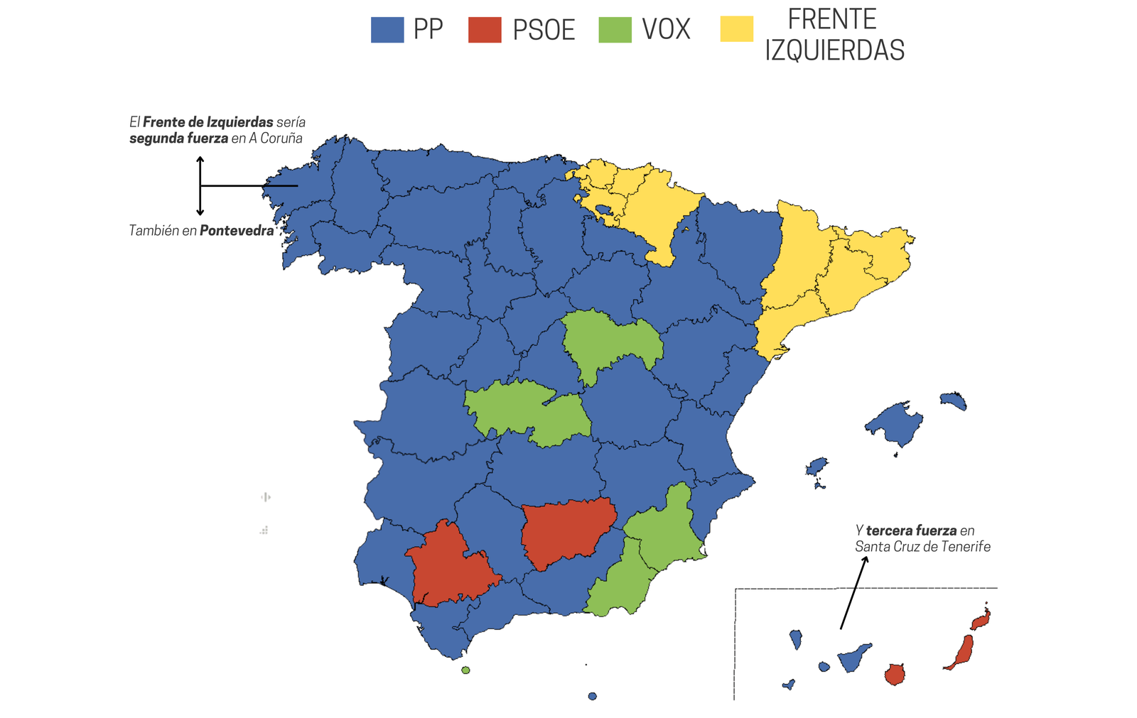 Ganador por provincia Fuente: datos del CIS y metodología propia